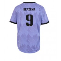 Real Madrid Karim Benzema #9 Fotballklær Bortedrakt Dame 2022-23 Kortermet